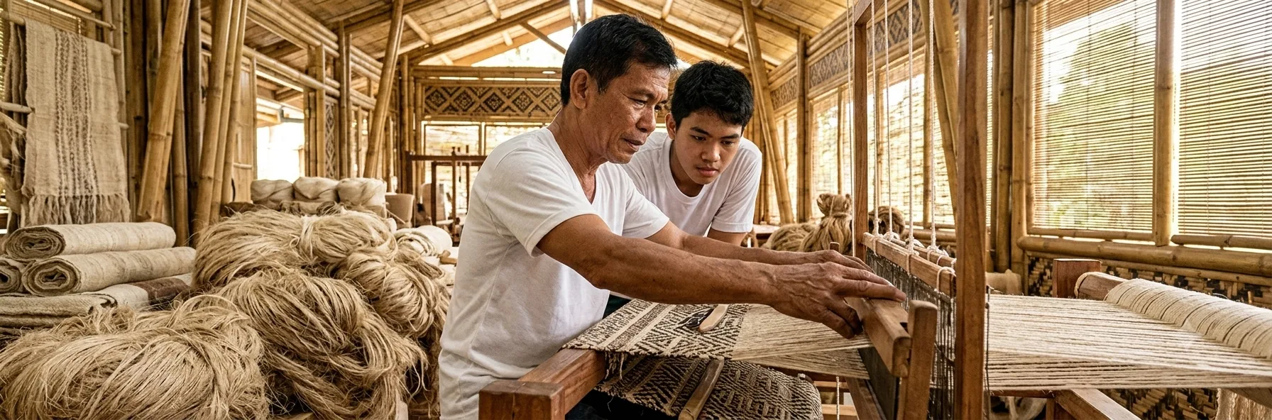 Bataan Abaca Weaving Master and Apprentice | Sustainable Local Craft